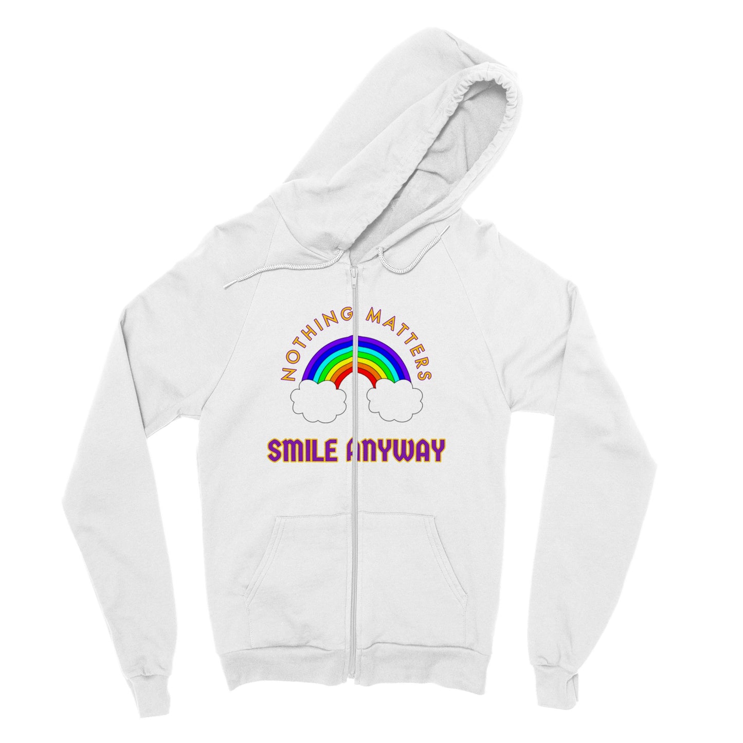 Smile Anyway Zip Hoodie