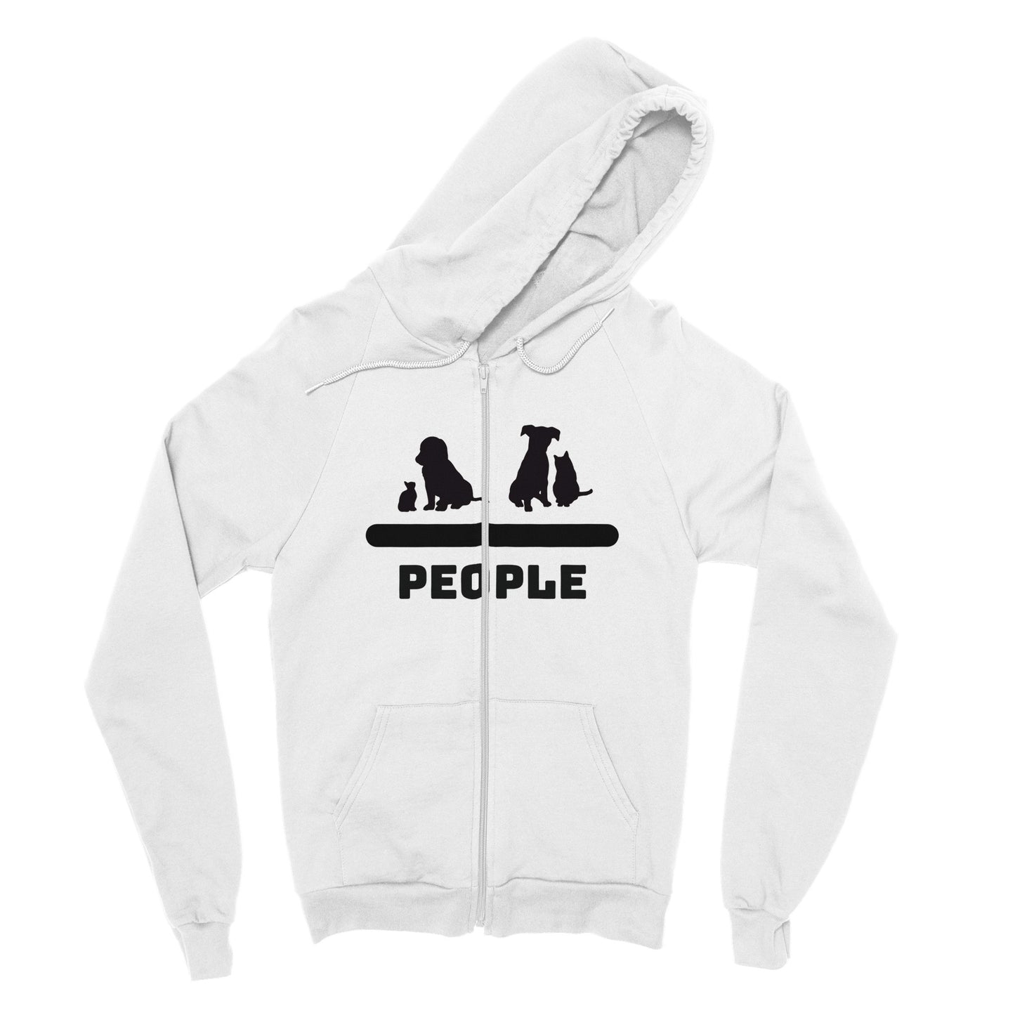 Animals Over People Zip Hoodie