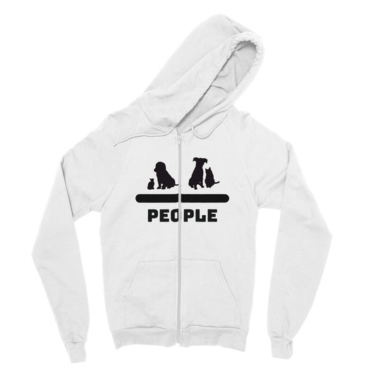 Animals Over People Zip Hoodie