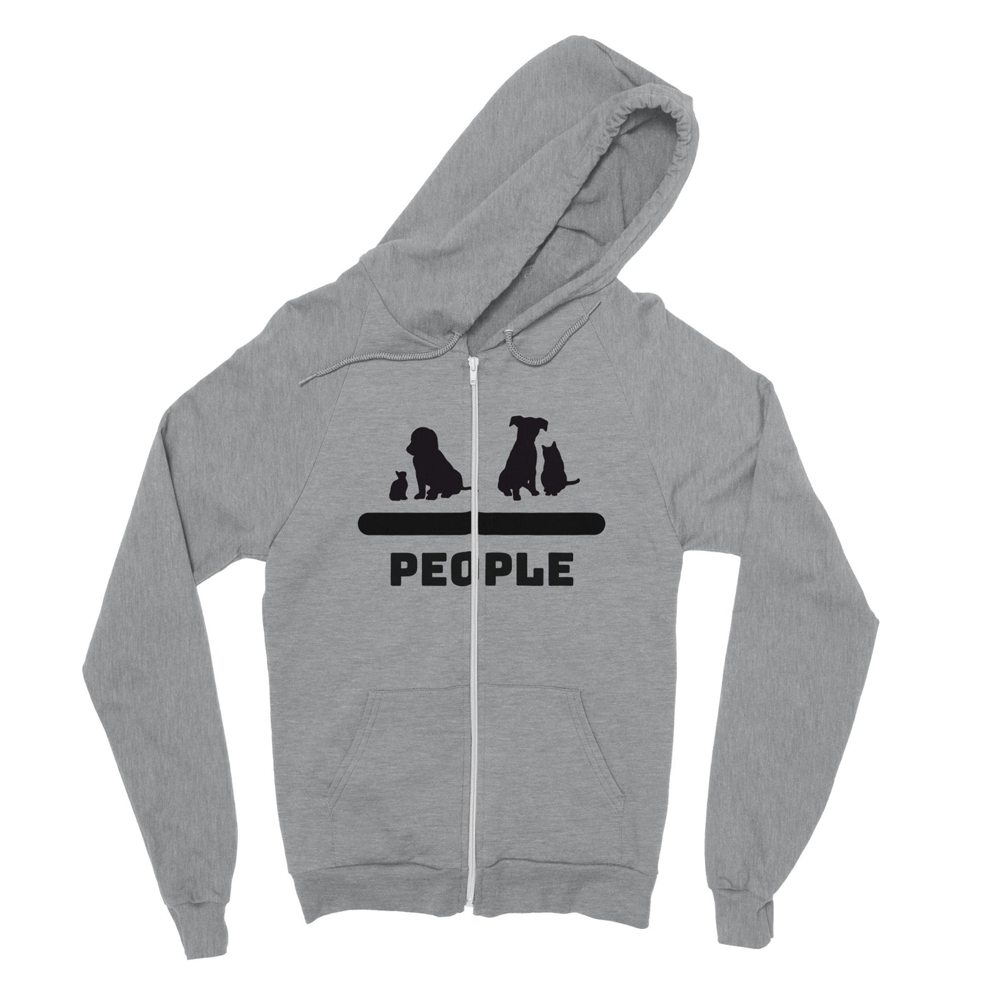 Animals Over People Zip Hoodie