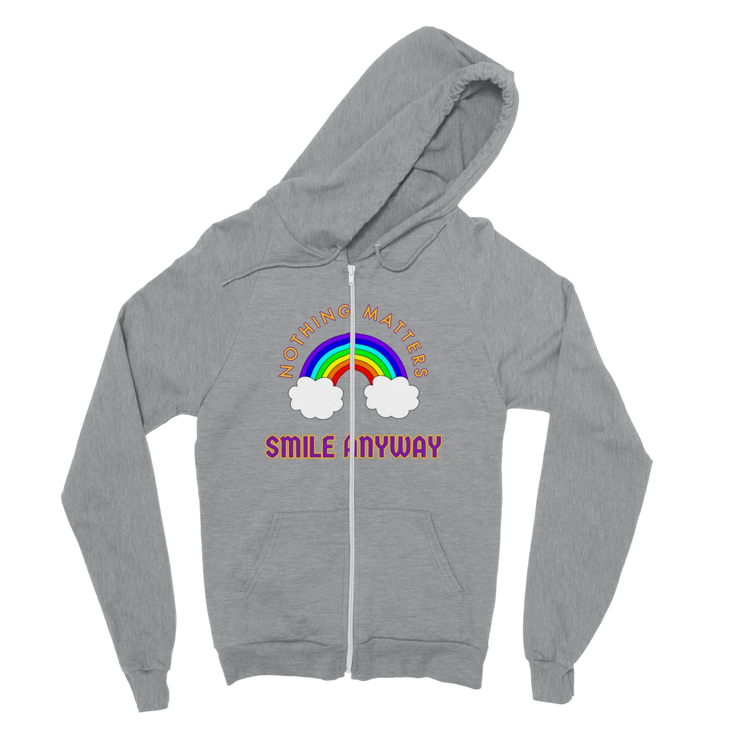 Smile Anyway Zip Hoodie