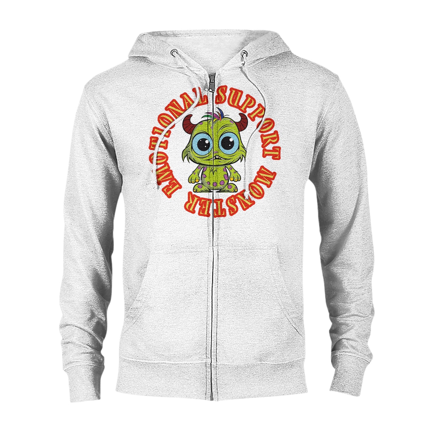 Emotional Support Monster Zip Hoodie