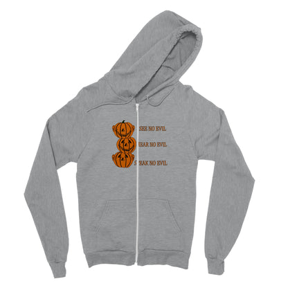 See No, Hear No, Speak No Evil Zip Hoodie