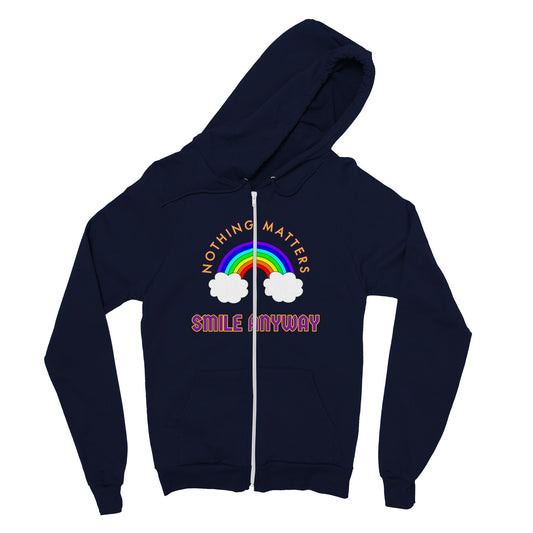 Smile Anyway Zip Hoodie