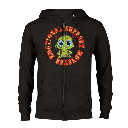 Emotional Support Monster Zip Hoodie