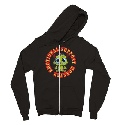 Emotional Support Monster Zip Hoodie